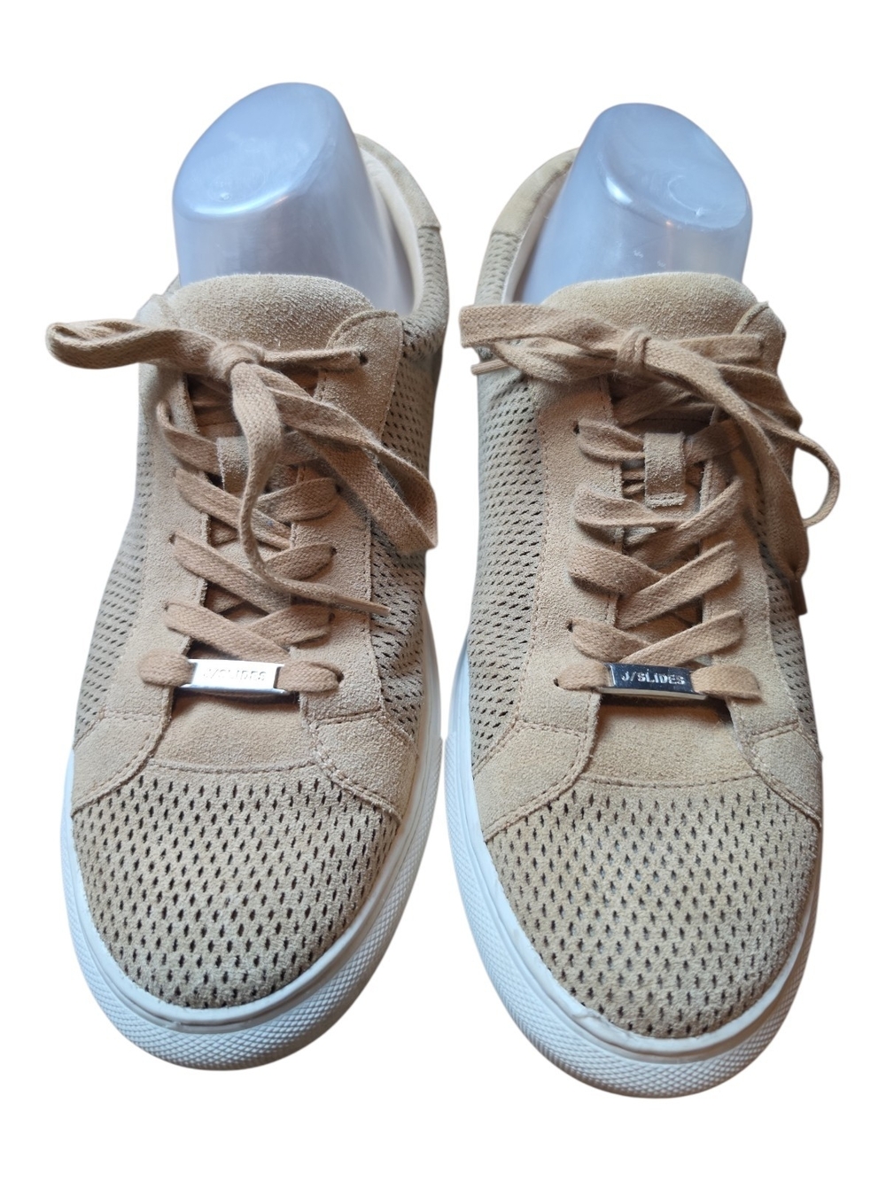 J/SLIDES NYC | Lori Perforated Leather Platform Sneaker Casual Comfort Shoe | 11